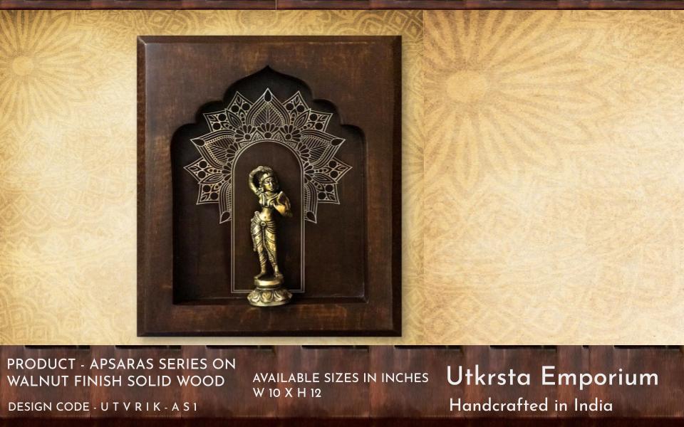 Apsara in Walnut Wood Finish Solid Frame (AS1)