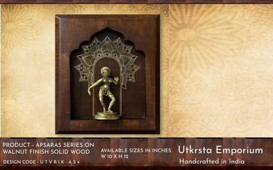 Apsara in Walnut Wood Finish Solid Frame (AS4)